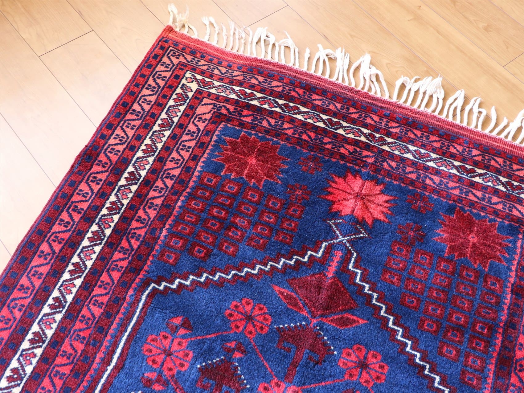 トルコ手織り絨毯 89x50cm シワス ヤストゥク トライバルラグ