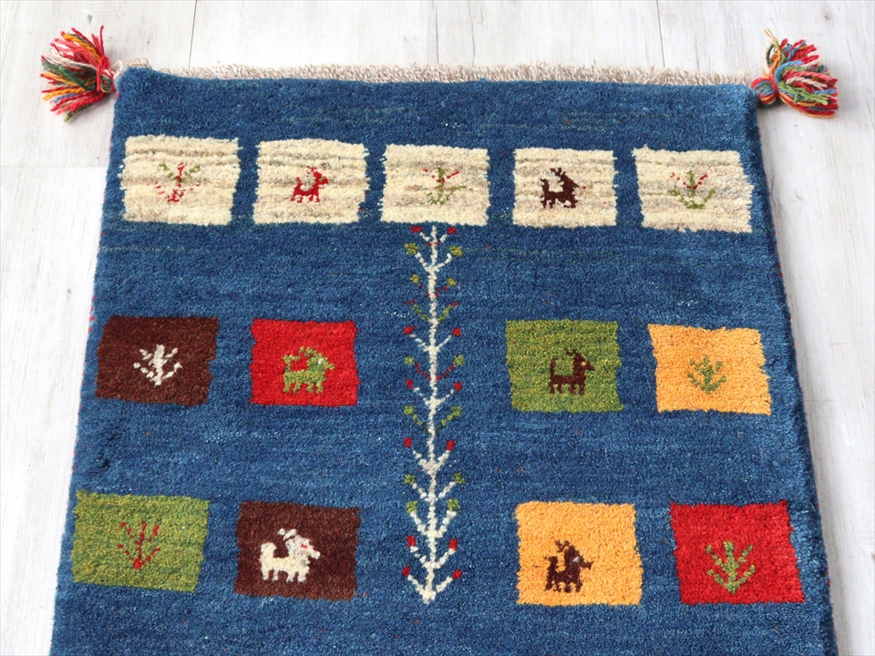 本場イラン産ギャッベ 玄関マット ギャべマットザクロの樹 | ajmalstud.com