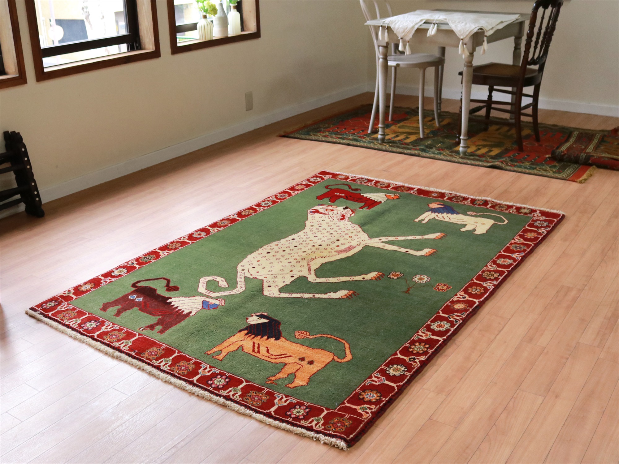 入荷予定商品 最終値下げ【送料無料】ギャッベ 106x81cm（UK-11-68452